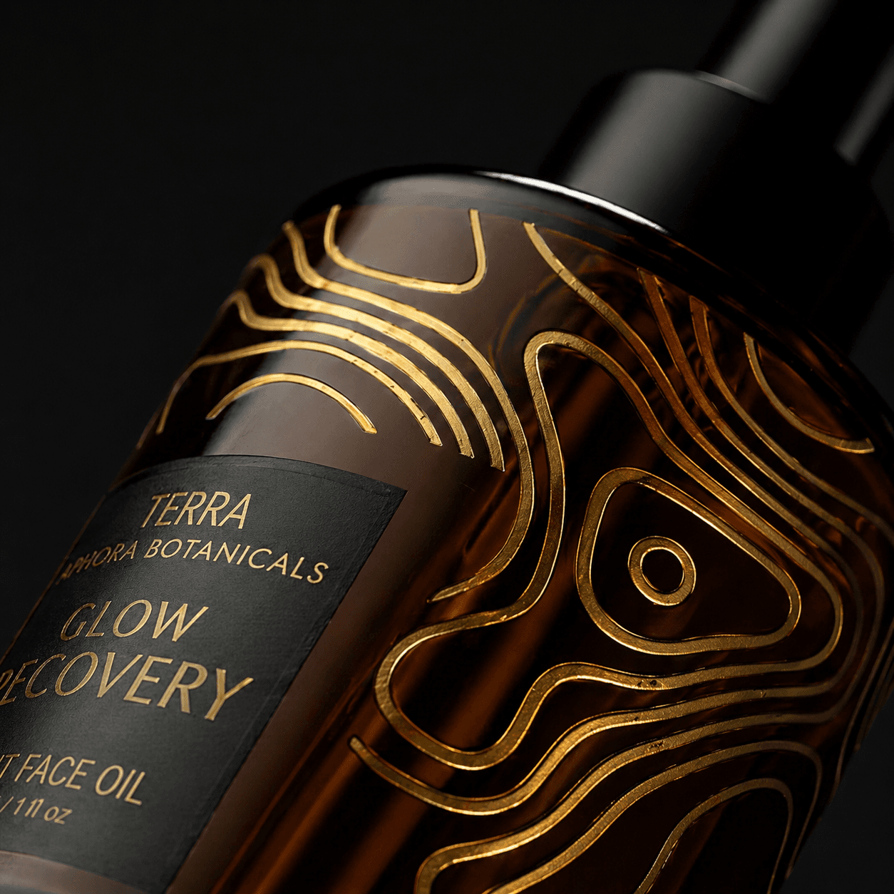 Topographic map of Dhofar, eastern Oman — the landscape traced on every Aphora label