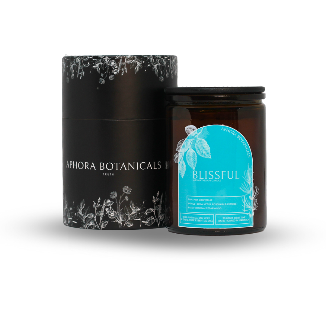 Blissful Aromatherapy Candle - Aphora Botanicals