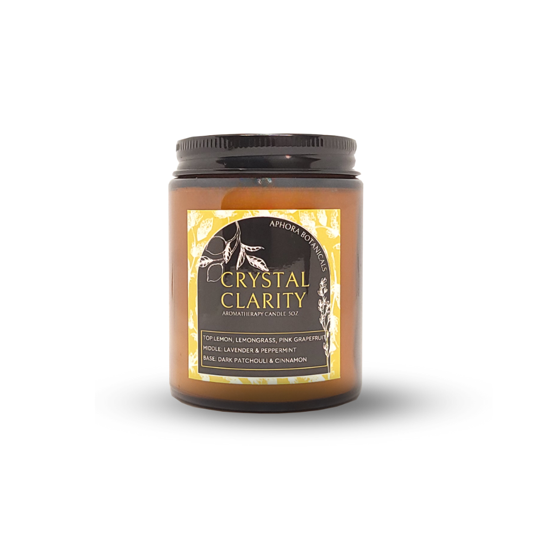 Crystal Clarity Aromatherapy Travel Candle - Aphora Botanicals