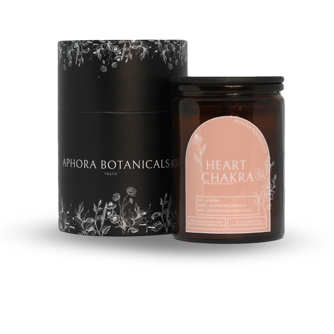 Heart Chakra Aromatherapy Candle - Aphora Botanicals