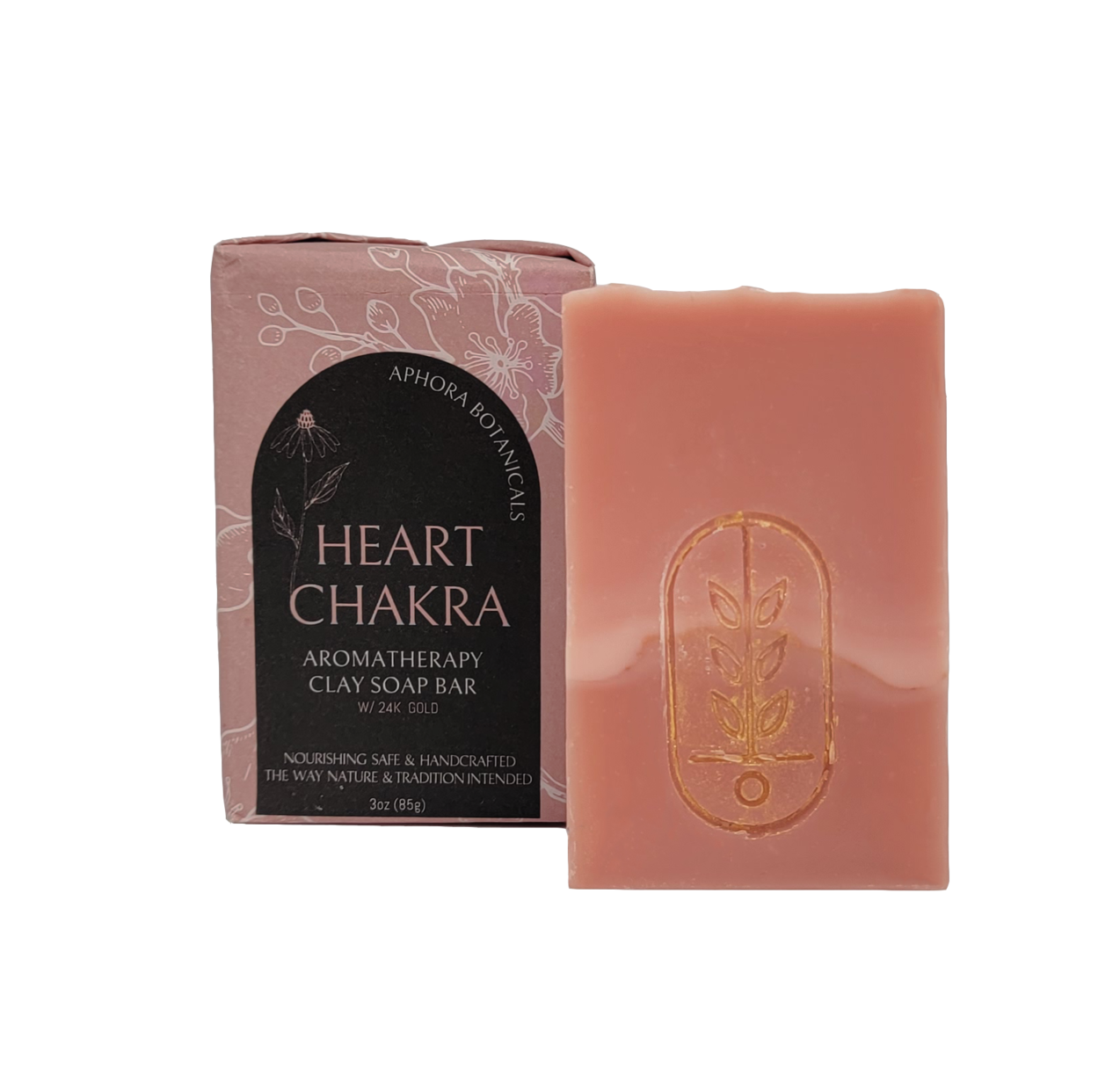 Heart Chakra Aromatherapy Clay Soap Bar - Aphora Botanicals