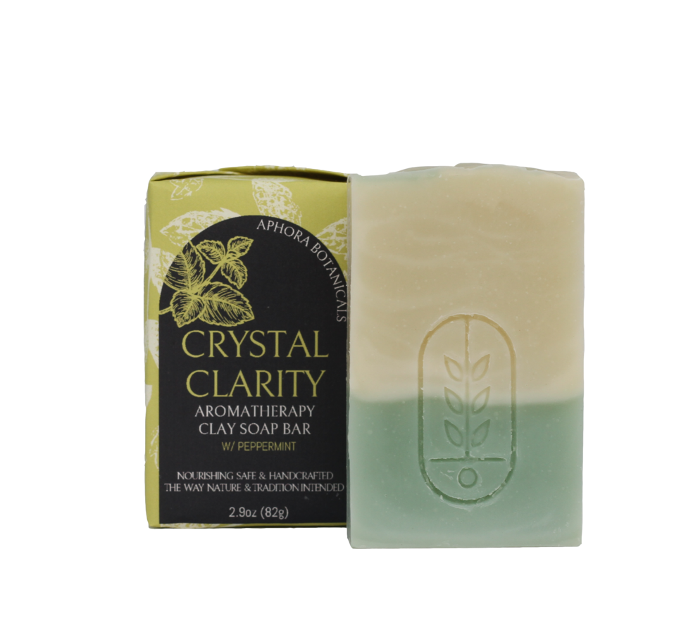 Crystal Clarity Aromatherapy Clay Soap Bar - Aphora Botanicals